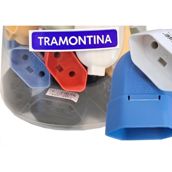 Tramontina Pino Femea 2P Color.Pote - Kit C/24 Pc