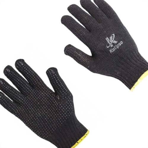 Kalipso Luva Malha Tric. Preta T09 - Kit C/12 Pr Kalipso Luva Malha Tric. Preta T09 - Kit C/12 Pr