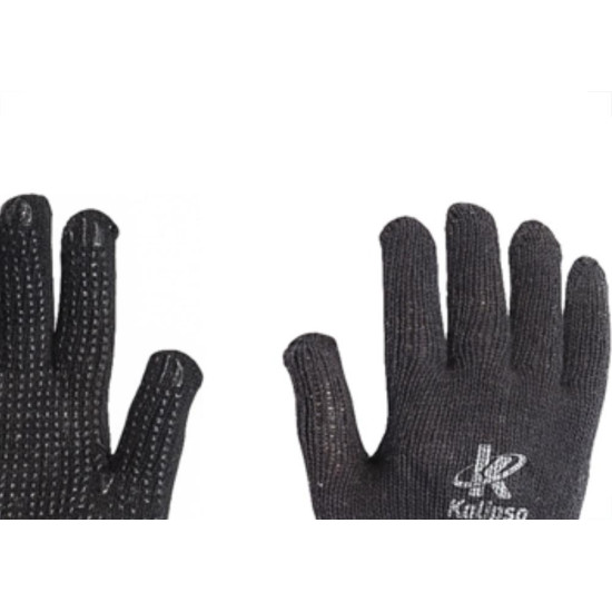 Kalipso Luva Malha Tric. Preta T09 - Kit C/12 Pr Kalipso Luva Malha Tric. Preta T09 - Kit C/12 Pr
