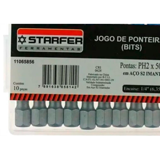 Starfer Bits Phillips N,2 X 50Mm C/10 Starfer Bits Phillips N,2 X 50Mm C/10