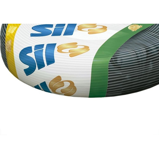 Sil Fio Caboflex. 6,0Mm Preto 100Mt Sil Fio Caboflex. 6,0Mm Preto 100Mt