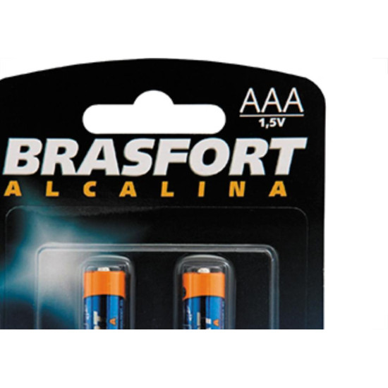 Brasfort Pilha Alc Palito Aaa C/02 Brasfort Pilha Alc Palito Aaa C/02