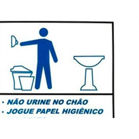 Look Placa Sinalizacao 15X20 San.Educativo M Look Placa Sinalizacao 15X20 San.Educativo M