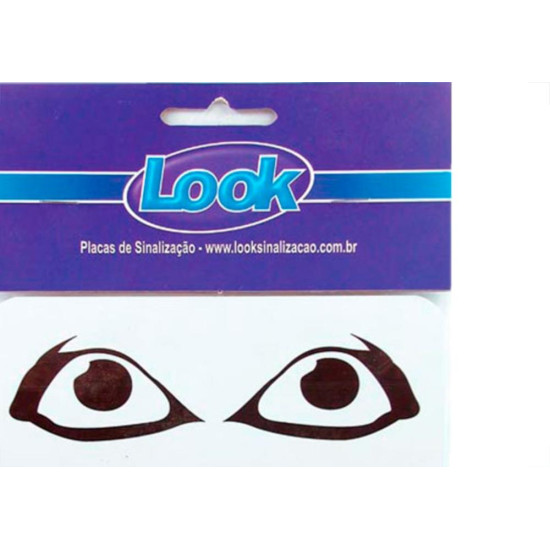 Look Placa Sinalizacao 15X15 Monitorado 24Hs