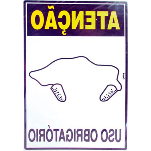 Look Placa Sinalizacao 20X30 Epi P.Auricular Look Placa Sinalizacao 20X30 Epi P.Auricular