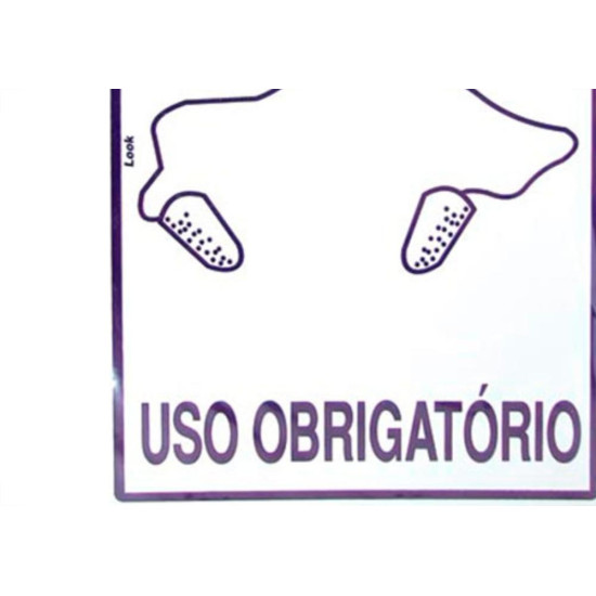 Look Placa Sinalizacao 20X30 Epi P.Auricular Look Placa Sinalizacao 20X30 Epi P.Auricular