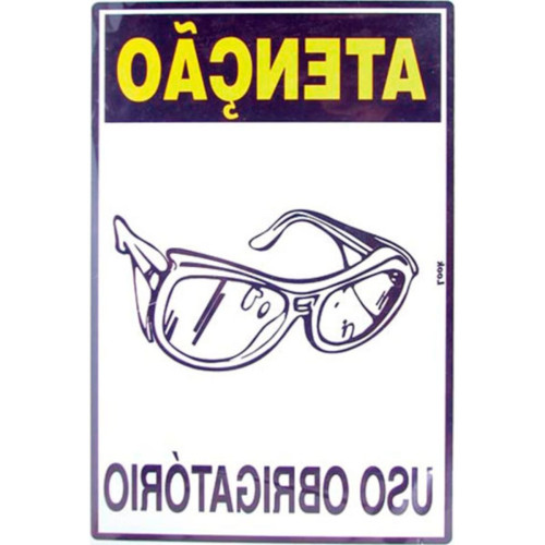 Look Placa Sinalizacao 20X30 Epi Oculos Seg Look Placa Sinalizacao 20X30 Epi Oculos Seg