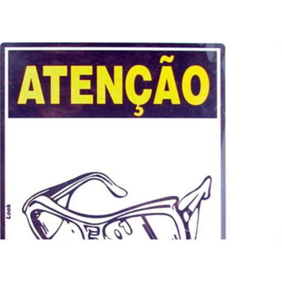 Look Placa Sinalizacao 20X30 Epi Oculos Seg Look Placa Sinalizacao 20X30 Epi Oculos Seg