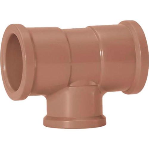 Amanco Tee Soldavel Red 50Mm X 32Mm Amanco Tee Soldavel Red 50Mm X 32Mm