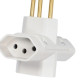 Ilumi Pino 3 Saida 2P+T Branco 1227 - Kit C/10 Pc Ilumi Pino 3 Saida 2P+T Branco 1227 - Kit C/10 Pc