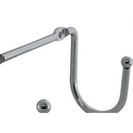 M.S.Ganchos Cabide M.S 2-Duplo Metal Cromado