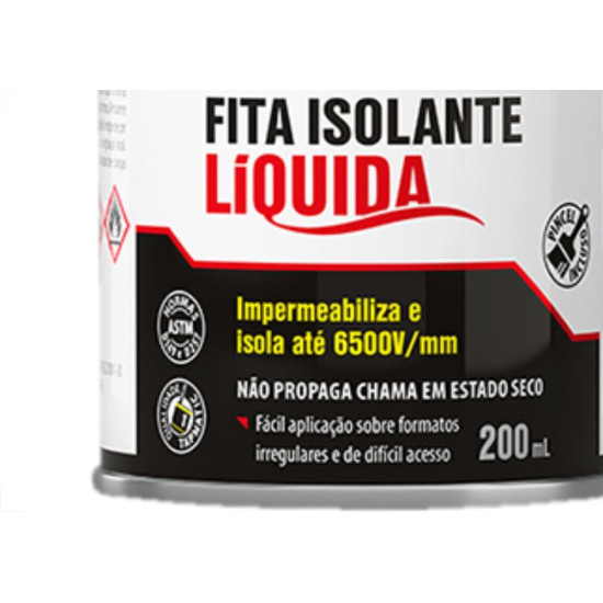 Tapmatic Fita Isol. Liquida Preta Quimatic 200Ml