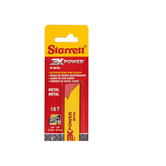 Starrett Lamina Sabre 6'' - 18D C/2 Starrett Lamina Sabre 6'' - 18D C/2
