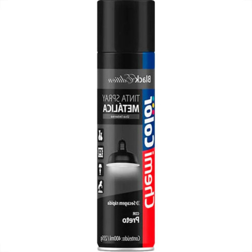 Chemicolor Spray Chemic.Metalico Preto 400Ml