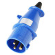 Steck Plug 2P+T 16A Azul 3076 Steck Plug 2P+T 16A Azul 3076