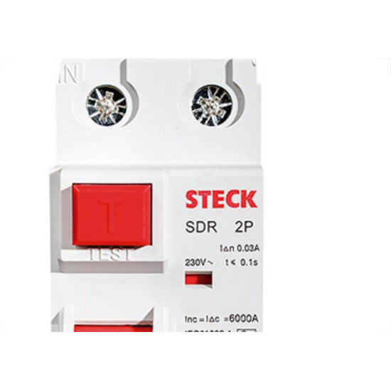 Steck Interr.De Fuga Dr 2P 25A 30Ma Steck Interr.De Fuga Dr 2P 25A 30Ma