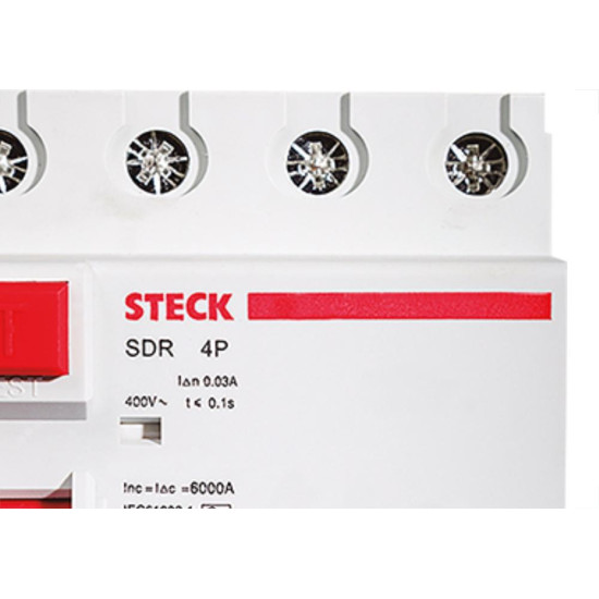 Steck Interr Fuga Dr 4P 25A 30Ma