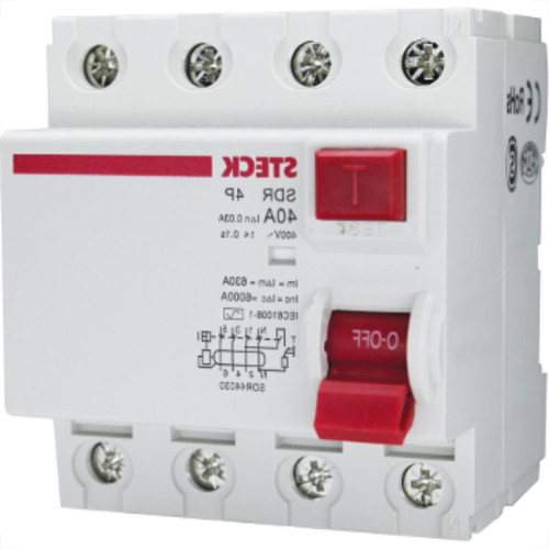 Steck Interr Fuga Dr 4P 40A 30Ma