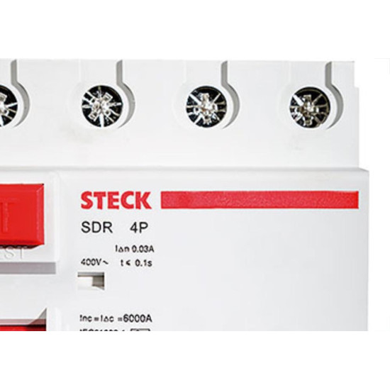 Steck Interr Fuga Dr 4P 80A 30Ma