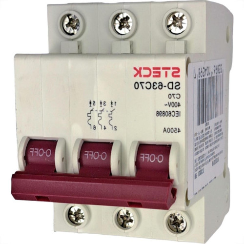 Steck Disjuntor Din.3P 70A C 4,5Ka Steck Disjuntor Din.3P 70A C 4,5Ka