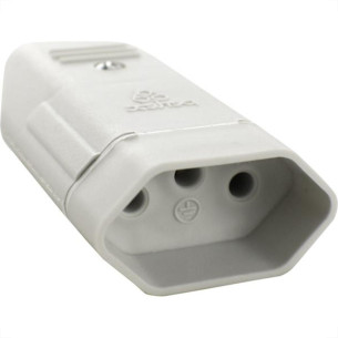 Perlex Pino Femea 2P+T 10A Cza 2043 - Kit C/10 Pc