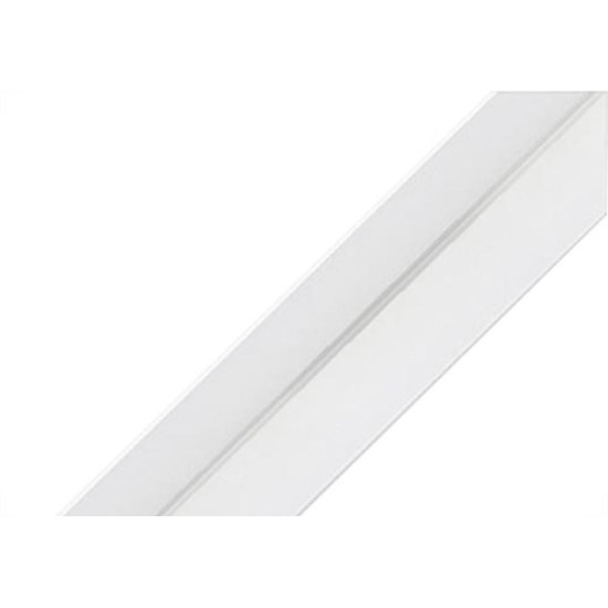 Novo Horizonte Cantoneira Aluminio  D-Branca 1'' 3M - Kit C/10 Pc