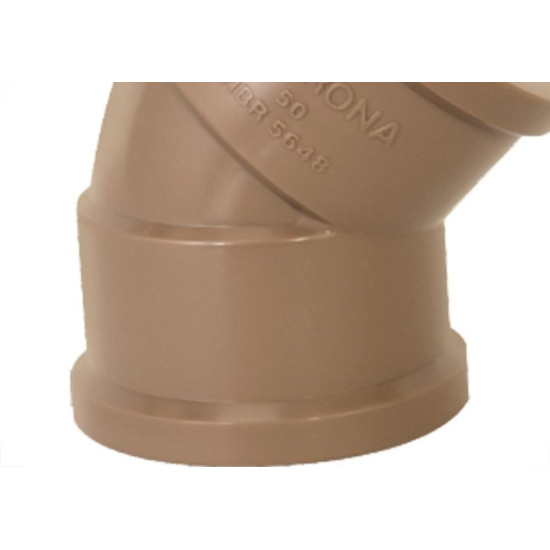 Krona Cotovelo Soldavel Pvc Liso Liso 40Mm X 45 - Kit C/10 Pc