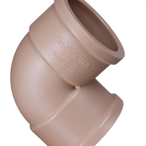 Krona Cotovelo Soldavel Pvc Liso Liso 25Mm X 90 - Kit C/50 Pc