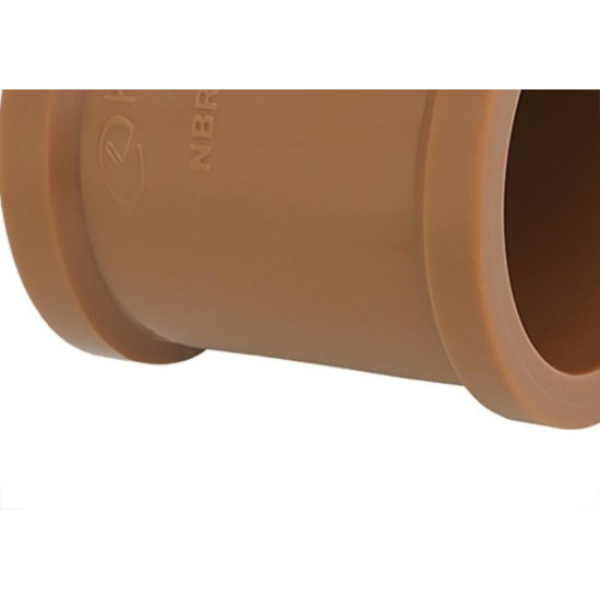 Krona Luva.Soldavel Pvc Liso Liso 20Mm - Kit C/50 Pc