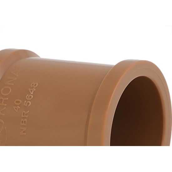 Krona Luva.Soldavel Pvc Liso Liso 60Mm - Kit C/10 Pc