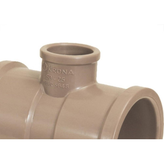 Krona Tee Soldavel Red 50Mm X 25Mm - Kit C/10 Pc