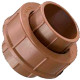 Krona Uniao Soldavel Pvc Liso Liso 32Mmx32Mm - Kit C/10 Pc