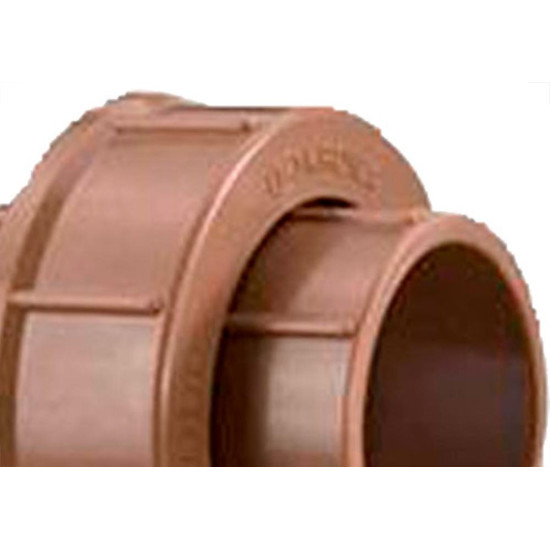 Krona Uniao Soldavel Pvc Liso Liso 50Mmx50Mm - Kit C/10 Pc