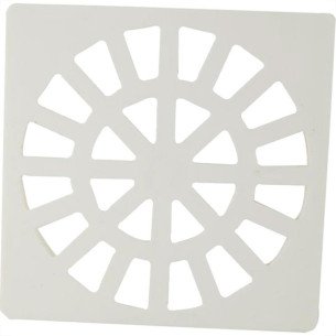Krona Grelha Plastico Quadr.Branca 100 - Kit C/12 Pc