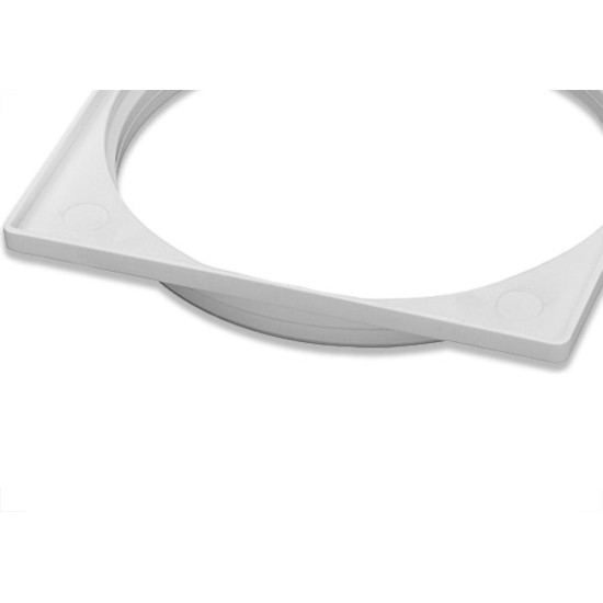 Krona Porta Grelha Quadrada Bca 100 - Kit C/12 Pc