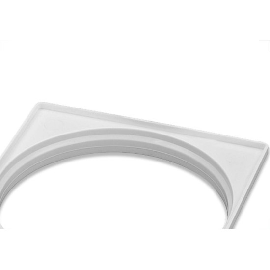 Krona Porta Grelha Quadrada Bca 100 - Kit C/12 Pc
