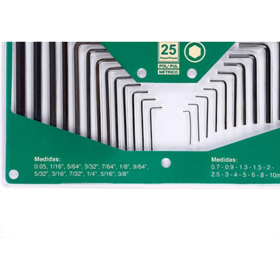 Apex Jg Chave Allen Sata 25P Mm/Pol