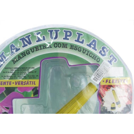 Manluplast Mangueira Jd.Malha Trançada Manlup Cristal 10Mt Manluplast Mangueira Jd.Malha Trançada Manlup Cristal 10Mt