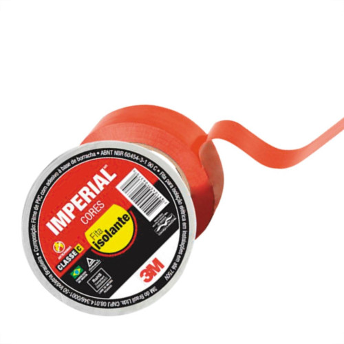 3M Fita Isolante Imperial Verm.10Mt - Kit C/10 Rl 3M Fita Isolante Imperial Verm.10Mt - Kit C/10 Rl
