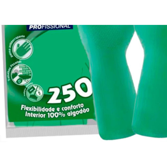 Mucambo Luva Forrada Verde Xg - Kit C/10 Pr
