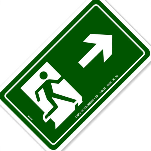 Look Placa Sinal.15X25 Lum.Saida A Dir