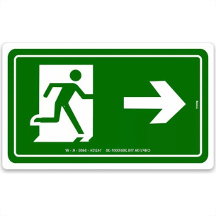 Look Placa Sinal.15X25 Lum.Saida A Esq Look Placa Sinal.15X25 Lum.Saida A Esq