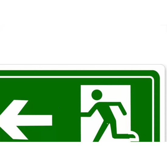 Look Placa Sinal.15X25 Lum.Saida A Esq Look Placa Sinal.15X25 Lum.Saida A Esq