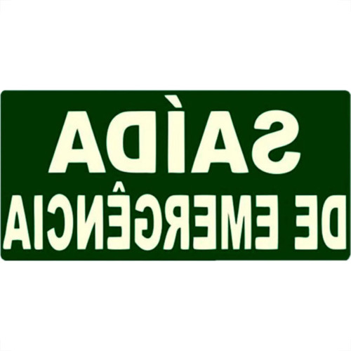 Look Placa Sinal.15X25 Lum.Saida Emerg Look Placa Sinal.15X25 Lum.Saida Emerg