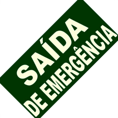 Look Placa Sinal.15X25 Lum.Saida Emerg Look Placa Sinal.15X25 Lum.Saida Emerg