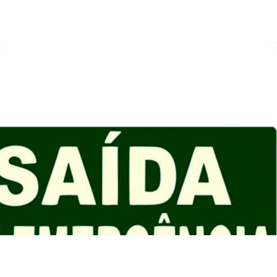 Look Placa Sinal.15X25 Lum.Saida Emerg Look Placa Sinal.15X25 Lum.Saida Emerg
