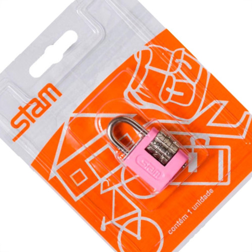 Stam Cadeado C/Segredo 25Mm Cartela Rosa Stam Cadeado C/Segredo 25Mm Cartela Rosa