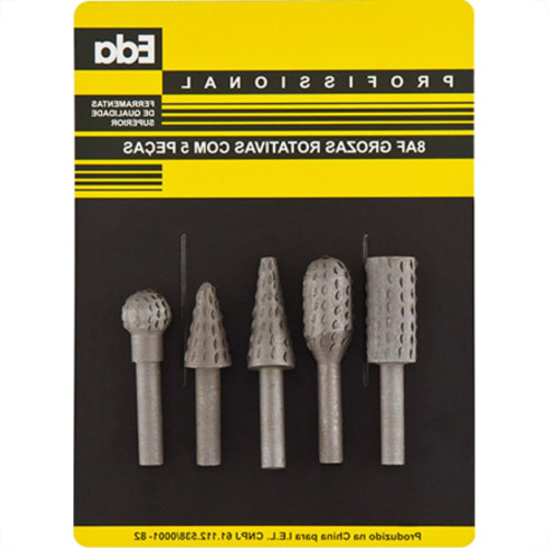 Eda Jg Lima Grosa Rotativa P/Madeira C/5Pc Eda Jg Lima Grosa Rotativa P/Madeira C/5Pc