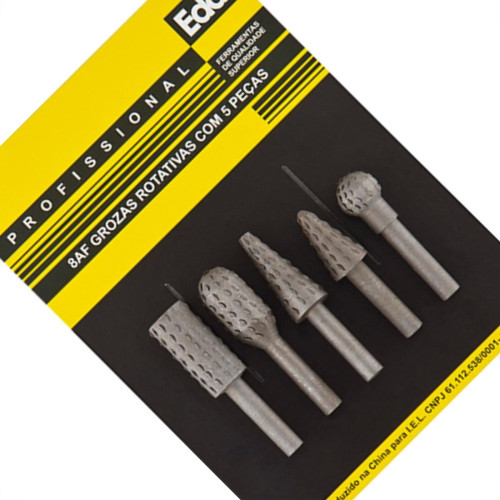 Eda Jg Lima Grosa Rotativa P/Madeira C/5Pc Eda Jg Lima Grosa Rotativa P/Madeira C/5Pc