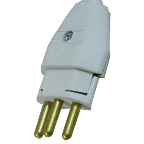 Radial Pino Macho 2P+T 20A Cinza - Kit C/10 Pc Radial Pino Macho 2P+T 20A Cinza - Kit C/10 Pc